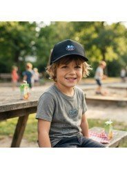 Gorra Infantil Top Hats de Rejilla | Sonrisa Monster Snapback