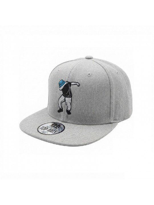 Gorra Snapback Visera Plana con Bailarín Bordado | Top Hats