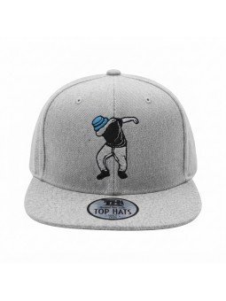 Flat visor Snapback Cap with Embroidered Dancer | Top Hats