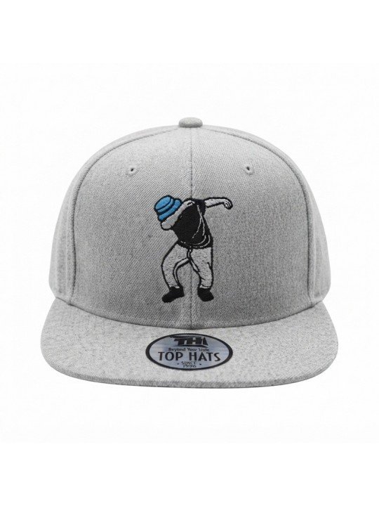 Gorra Snapback Visera Plana con Bailarín Bordado | Top Hats