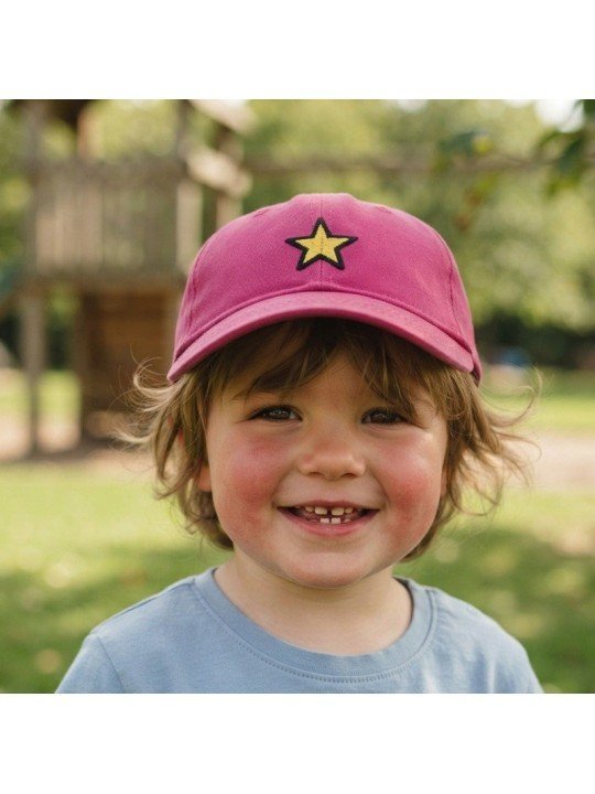 Yellow Star Embroidered Cap | Minimalist Top Hats Cap