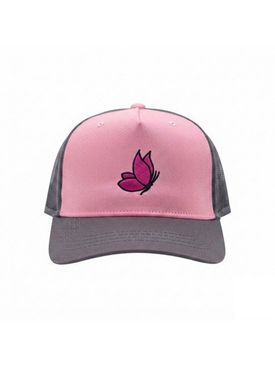 Gorra Infantil de Rejilla con Mariposa Bordada | Top Hats