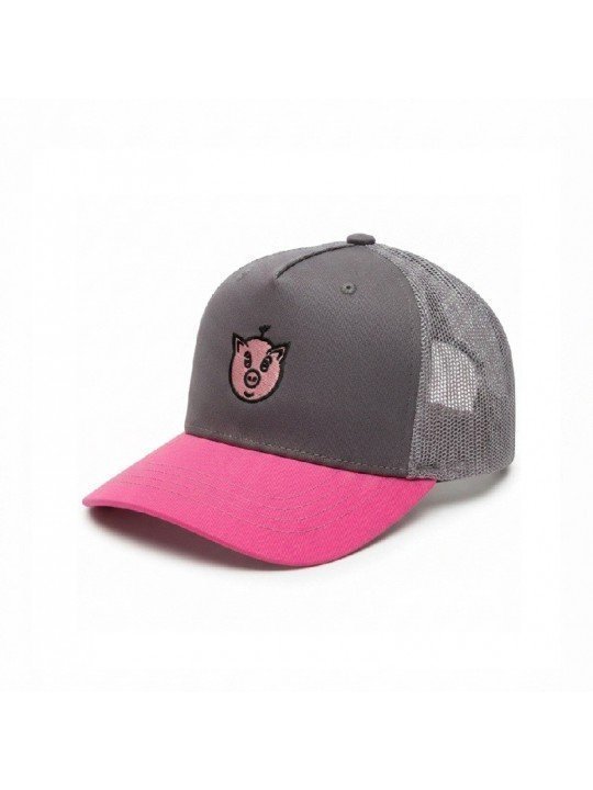Gorra Infantil de Rejilla con Cerdito Bordado | Top Hats