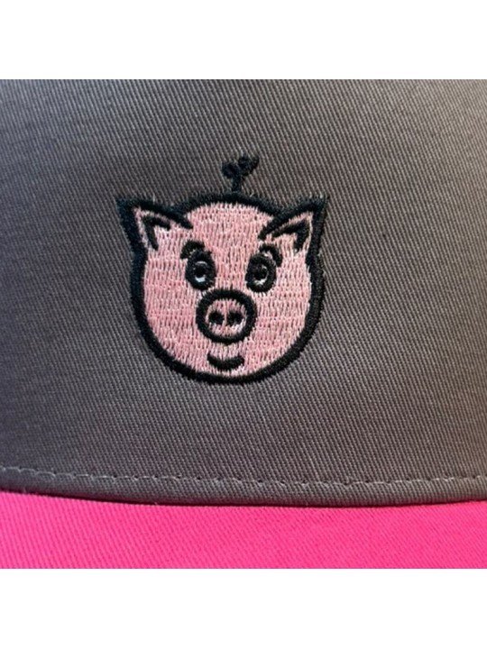 Gorra Infantil de Rejilla con Cerdito Bordado | Top Hats