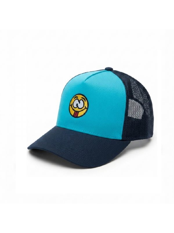 Gorra Infantil con Emoji Loco Bordado | Top Hats