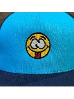 Gorra Infantil con Emoji Loco Bordado | Top Hats