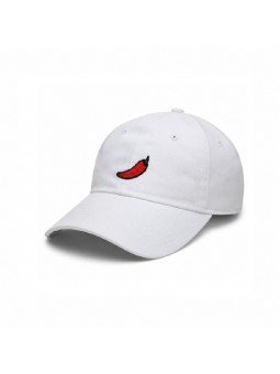 Cap with Embroidered Chili Pepper | Top Hats