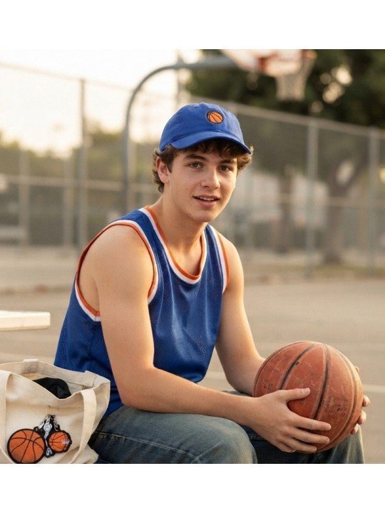 Top Hats Cap with Embroidered Basketball | Sport Style