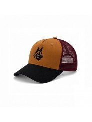 Top Hats Trucker Cap with Embroidered German Shepherd Face