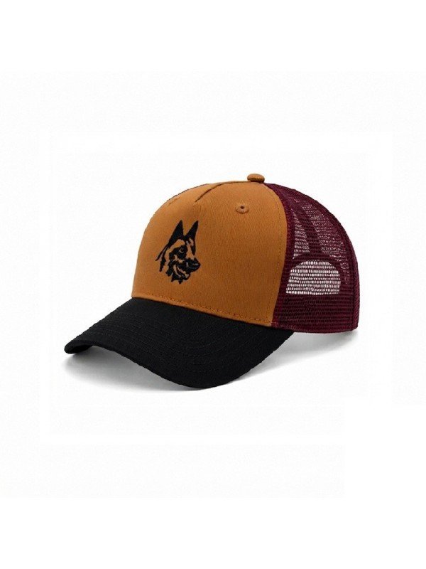 Gorra de Rejilla Top Hats con Pastor Alemán Bordado | Trucker