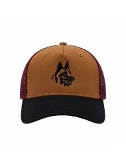 Top Hats Trucker Cap with Embroidered German Shepherd Face
