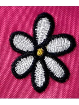 Gorra de Bebé Top Hats con Flor Bordada en el Frontal