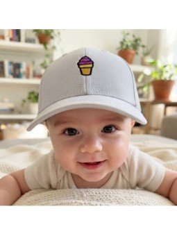 Gorra de Bebé con Helado Bordado | Top Hats