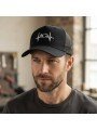 Gorra de Rejilla con Moto y Frecuencia Cardíaca Bordada | Top Hats