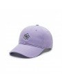 Gorra lila con Flor Bordada de Corona Blanda | Top Hats