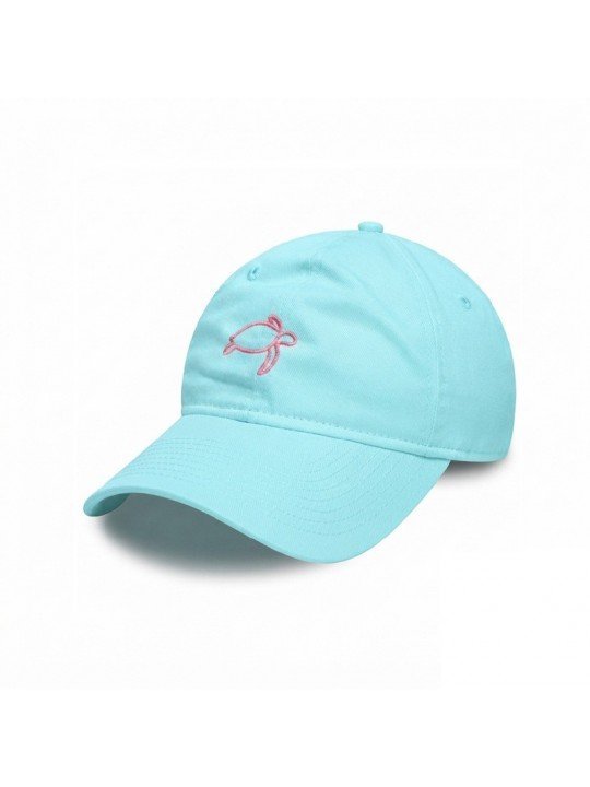 Top Hats Cap with Embroidered Turtle Silhouette