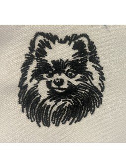 Gorra con bordado de perro Pomerania | Top Hats