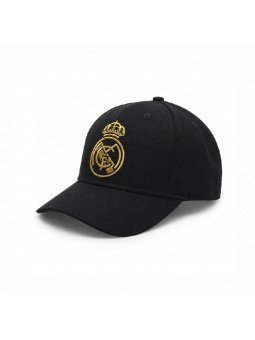 Gorra infantil con escudo dorado del Real Madrid