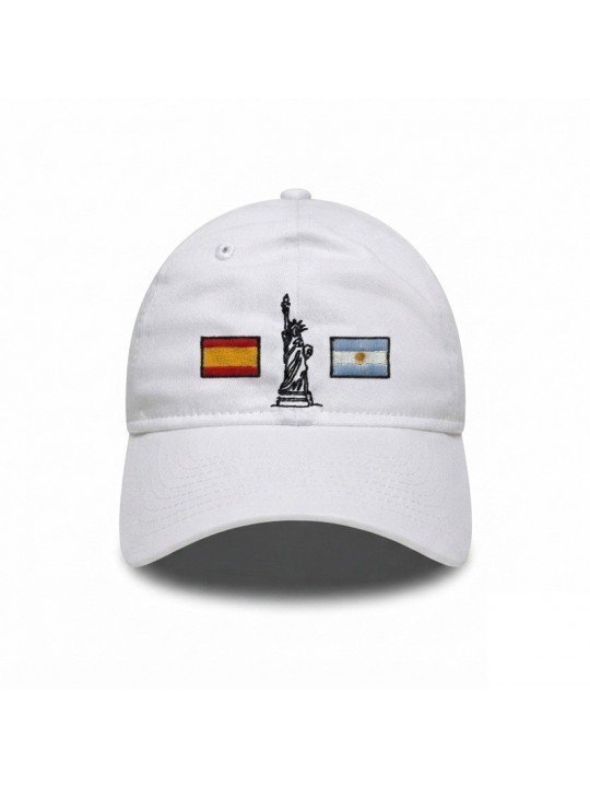 Gorra España vs Argentina | Bordado Estatua de la Libertad | Top Hats
