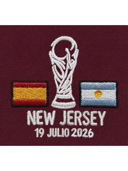 Burgundy Spain vs Argentina World Cup Final 2026 Cap | Embroidered Trophy | Top Hats