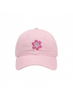 Gorra Rosa con Flor Fucsia Bordada | Top Hats