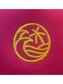 Gorra Trucker Rosa y Amarilla Bordada | Palmera y Olas
