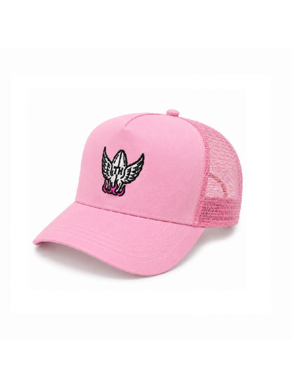 Gorra Trucker Rosa Bordada TH | Gorra Urbana