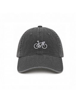 Gorra Vintage Envejecida con Bicicleta Bordada | Top Hats