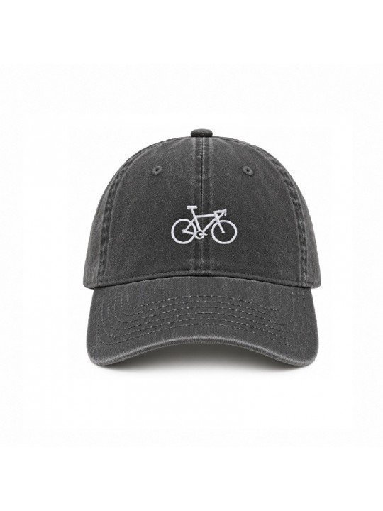 Gorra Vintage Envejecida con Bicicleta Bordada | Top Hats