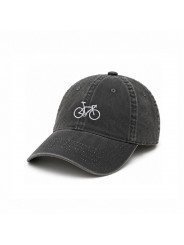 Gorra Vintage Envejecida con Bicicleta Bordada | Top Hats