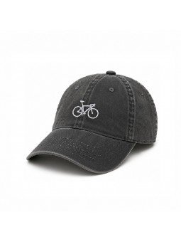 Gorra Vintage Envejecida con Bicicleta Bordada | Top Hats