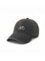 Gorra Vintage Envejecida con Bicicleta Bordada | Top Hats
