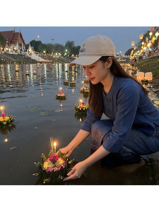 Gorra Bordada Loy Krathong | Gorra Tailandia | Top Hats