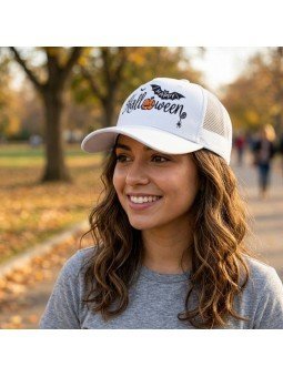 HAPPY HALLOWEEN Embroidered Cap | Top Hats