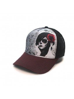 Gorra trucker TOP HATS Mexico Todos los Santos Calavera Talla Adulto Ajustable |Top Hats