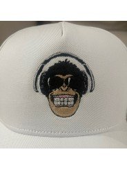 Gorra con Mono y Auriculares Bordado | Top Hats