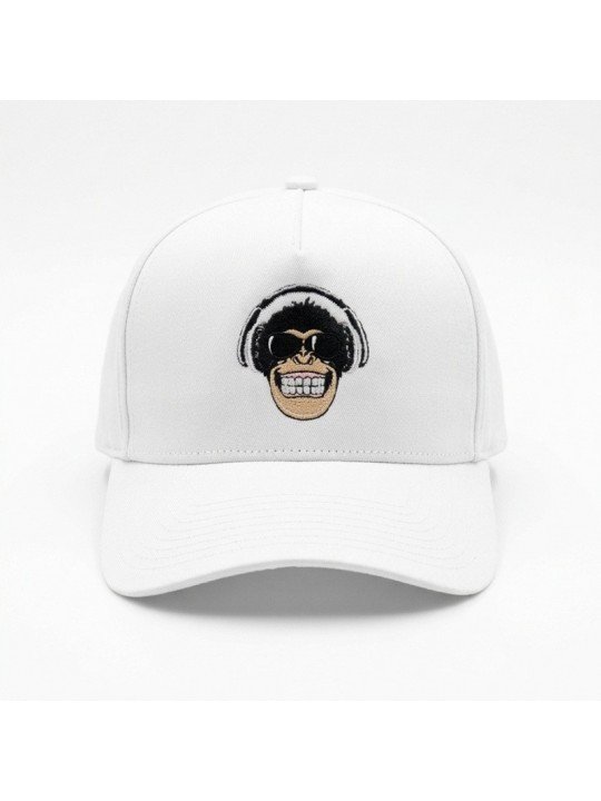Gorra con Mono y Auriculares Bordado | Top Hats