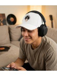 Gorra con Mono y Auriculares Bordado | Top Hats