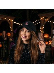 Cap with Embroidered Witch Hat | Top Hats
