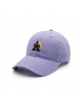 Cap with Embroidered Halloween House | Top Hats
