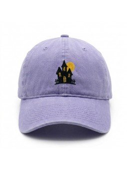 Gorra con Casa de Halloween Bordada | Top Hats
