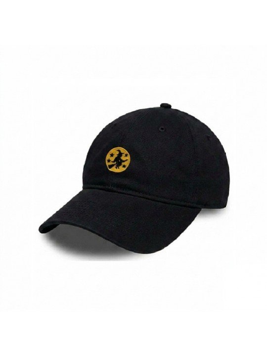 Cap with Embroidered Witch on a Broomstick | Top Hats