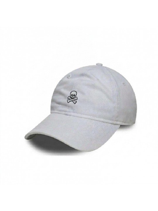 Skull and Crossbones Embroidered Cap | Top Hats | Top Hats