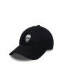 Gorra Negra con Calavera Bordada | Top Hatss