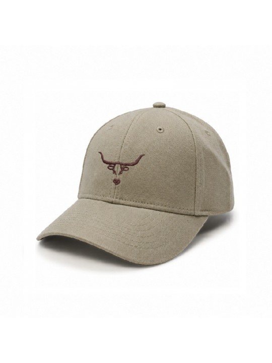 Gorra con Bordado de Silueta de Buey | Gorra Estilo Outdoor
