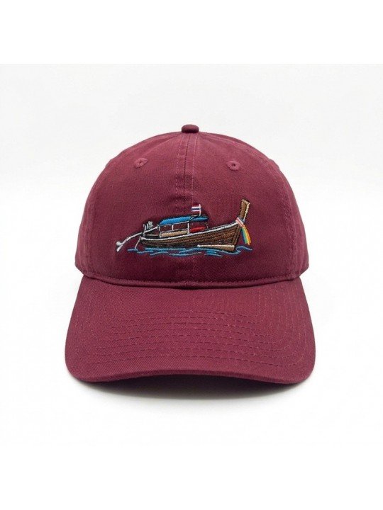 Cap with Embroidered longtail boat | Top Hats