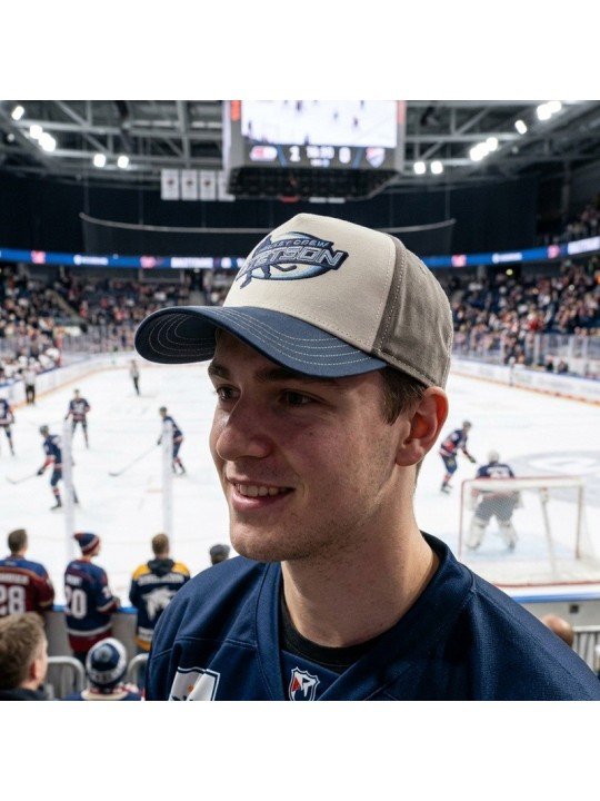 Stetson Cap with Embroidered Hockey Player | Top Hats