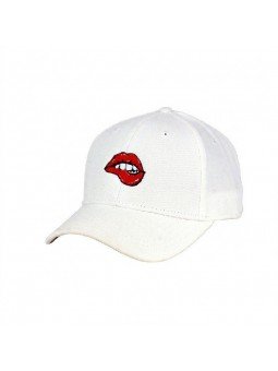 Gorra con Bordado de Labios Sensuales | Gorra de Frontal Rígido de Top Hats