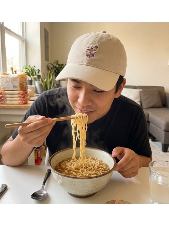 Top Hats NOODLES Embroidered Cap