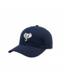 Navy Blue Kids' Cap with Embroidered Elephant